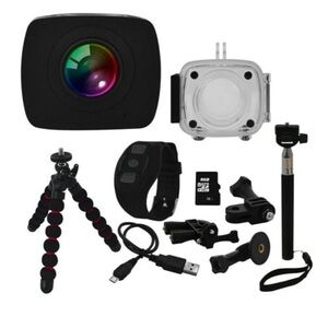 PanoVR 360-Degree Dual Camera with 1080p HD Video Recording dual lens video hd